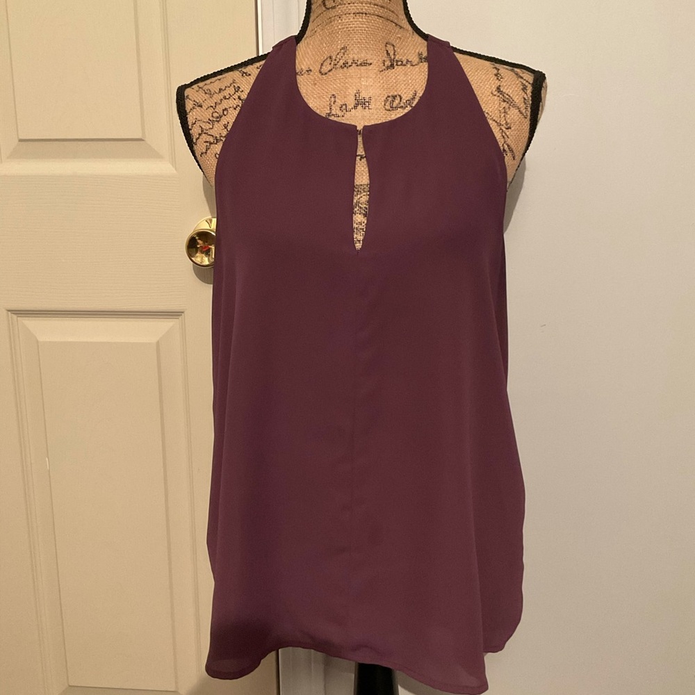 LOFT muted purple top size M - Picture 3 of 6